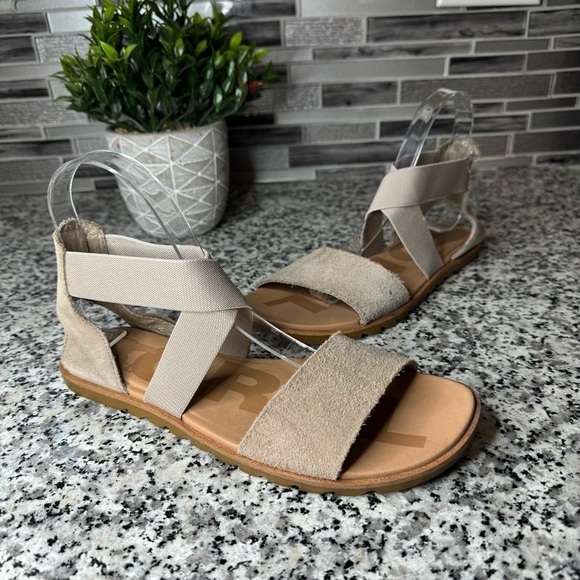 Sorel | Ella™ II Leather Sandal Size 8 - Picture 1 of 9